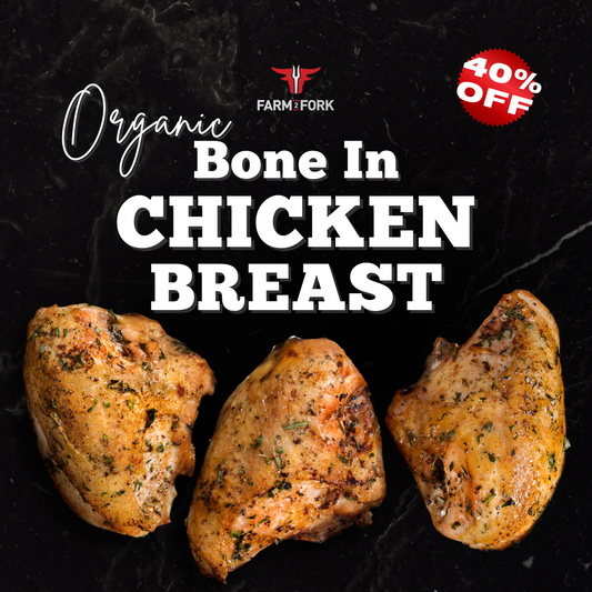 Organic Bone In Chicken Breast Special - 10 lbs.